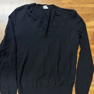 J. Crew Black Merino Wool Sweater
